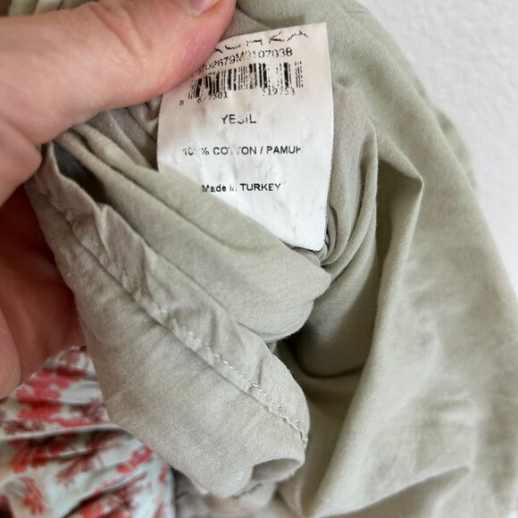 Machka Dress 38 US 8 Floral Babydoll Midi Spaghetti Strap Ruffle Hem Boho - Picture 11 of 12